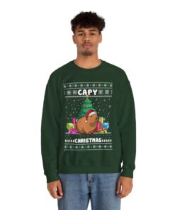 Capybara Christmas Sweatshirt For Men
