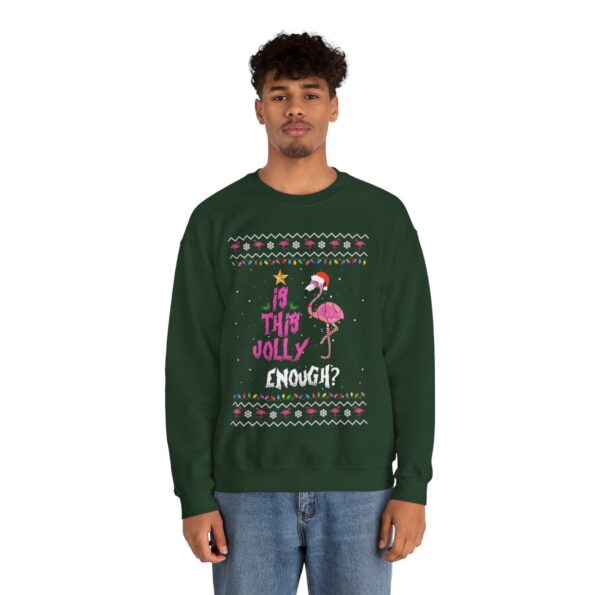 Funny Jolly Flamingo Christmas Sweatshirt For Men