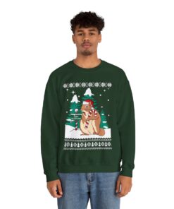 Squirrel Lover Santa Hat Animals Christmas Sweatshirt For Men