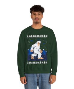 Yeti Abominable Snowman Christmas Sweatshirt For Men
