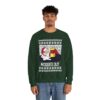 Nogged Out Santa Drinking Eggnog Christmas Sweatshirt For Men