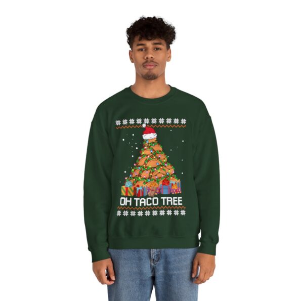 Oh Taco Tree Christmas Sweatshirt For Men
