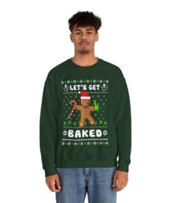 Let's Get Baked Gingerbread Christmas Sweatshirt For Men