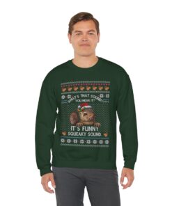 Alternative view of Squirrel Christmas Sweatshirt For Men
