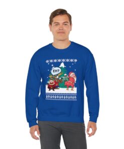 Christmas Santa Twerking Ugly Christmas Sweatshirt For Unisex