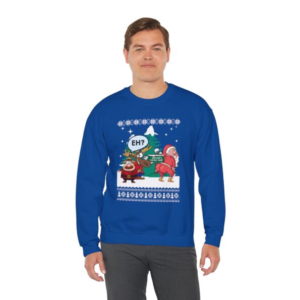 Christmas Santa Twerking Ugly Christmas Sweatshirt For Unisex