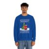 Stop Staring At My Package Black Santa Christmas Sweatshirt Ugly