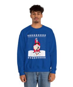Santa Peeing Jingle Juice Ugly Xmas Sweatshirt