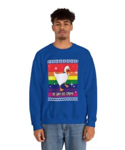 Be Gay Do Crime Goose Ugly Xmas Sweatshirt