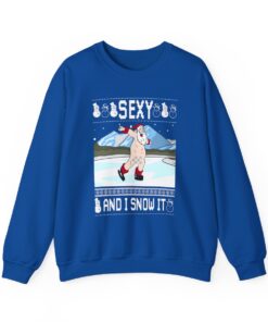 Inappropriate Santa Christmas Sweatshirt Ugly