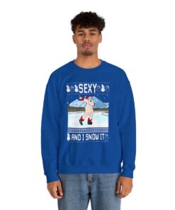Alternative view of Inappropriate Santa Christmas Sweatshirt Ugly