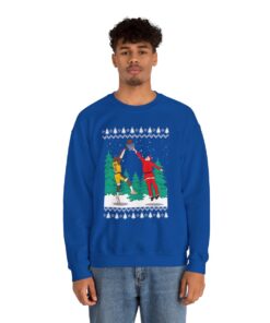 Santa Dunking Lebron James Ugly Xmas Sweatshirt