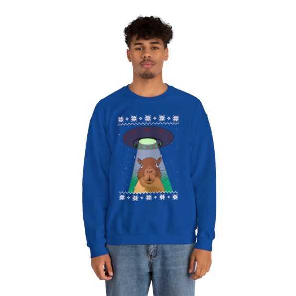 Capybara Alien Ugly Xmas Sweatshirt