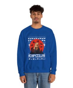 Funny Monster Capybara Ugly Xmas Sweater