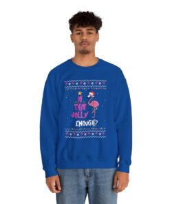 If This Jolly Enough Flamingo Ugly Xmas Sweatshirt
