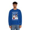 Chilling Snowman Drinking Beer Ugly Xmas Sweatshirt
