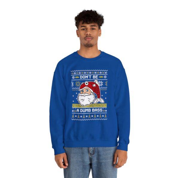 Dont Be a Dumb Bass Fishing Funny Ugly Sweater