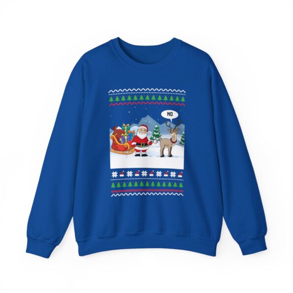 Tacky Santa Reindeer Ugly Xmas Sweatshirt