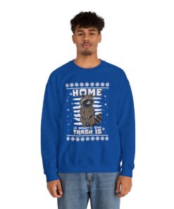 Funny Raccoon Eat Trash Ugly Xmas Sweatshirt