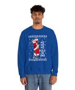 Ho Ho Ho Hold In One Santa Ugly Xmas Sweatshirt