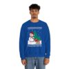 Funny Snowman With Dog Ugly Xmas Sweatshirt