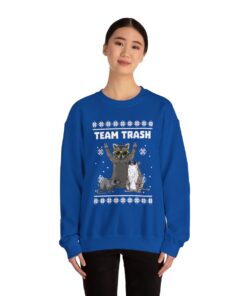 Alternative view of Team Trash Opossum Raccoon Rat Animals Garbage Sweatshirt