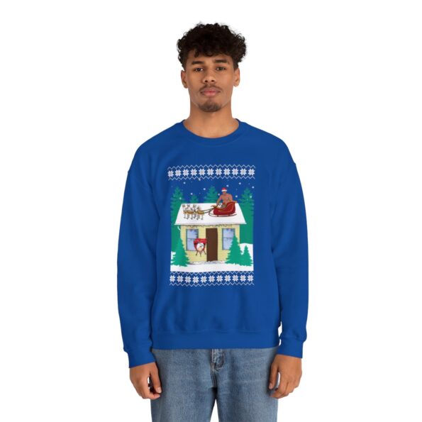 Barry Wood Santa Sleigh Ugly Xmas Sweatshirt