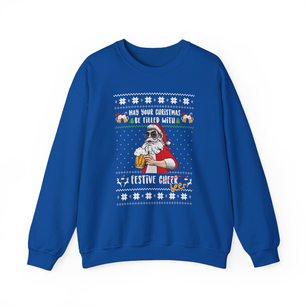 Festive Beer Funny Ugly Christmas Sweatshirt For Unisex 15 Festive Beer Funny Ugly Christmas Sweatshirt For Unisex - Image 15