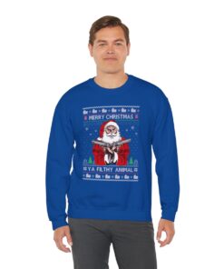 Merry Christmas Ya Filthy Animal Ugly Christmas Sweatshirt For Unisex