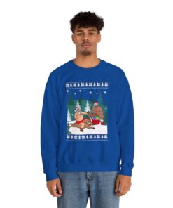 Beer Party Santa Barry Wood Ugly Xmas Sweatshirt