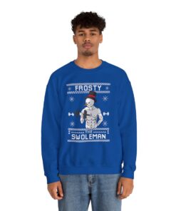 Lifting Swoleman Frosty Ugly Xmas Sweatshirt