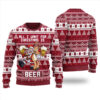 All I Want For Christmas Is Beer Ugly Christmas Sweater Cardinal Red