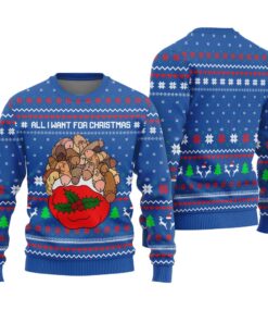 All I Want For Christmas Is Dickmas Ugly Christmas Sweater Naughty Royal