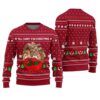 All I Want For Christmas Is Dickmas Ugly Sweater Dirty Cardinal Red
