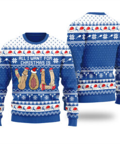 All I Want For Christmas Is Dirty Ugly Sweater Royal