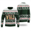 All I Want For Christmas Is Naughty Ugly Sweater Forest Green