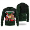 Barry Wood Santa Ugly Sweater Forest Green