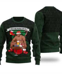 Barry Wood Ugly Sweater Forest Green