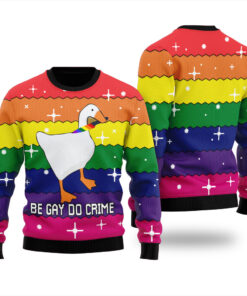 Be Gay Do Crime LGBT Funny Ugly Christmas Sweater Canada For Men