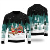 Beer Party Santa Barry Wood Christmas Sweater Black