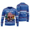 Big Nick Energy Funny Santa Christmas Ugly Sweater Royal