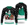Big Nick Energy Santa Bary Wood Ugly Sweater Black