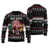 Big Nick Energy Santa Ugly Christmas Sweater Black