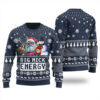 Big Nick Energy Santa Ugly Christmas Sweater Navy