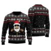 Big Nick Energy Ugly Christmas Sweater Black