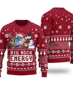 Big Nick Energy Ugly Sweater Cardinal Red