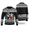 Big Nick Santa Energy Ugly Christmas Sweater Black