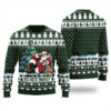Big Nick Santa Energy Ugly Christmas Sweater Forest Green