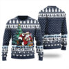 Big Nick Santa Energy Ugly Christmas Sweater Navy