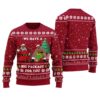 Black Santa Barry Wood Christmas Sweater Cardinal Red
